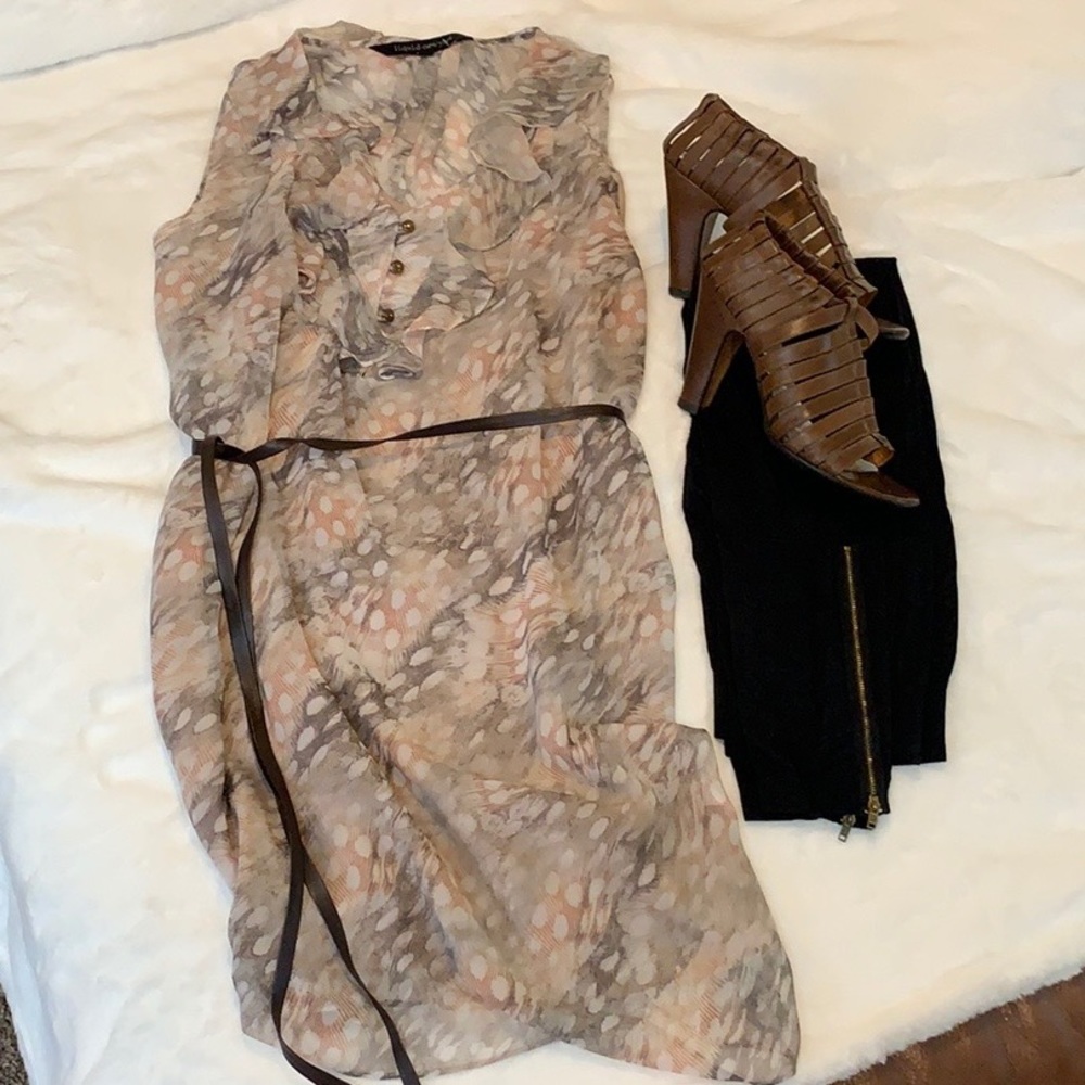 NWT Liquid Abstract Print Dress